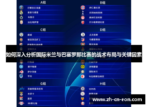 如何深入分析国际米兰与巴塞罗那比赛的战术布局与关键因素 如何深入分析国际米兰与巴塞罗那比赛的战术布局与关键因素