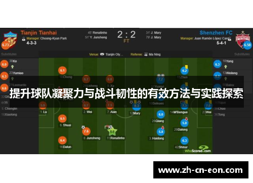 提升球队凝聚力与战斗韧性的有效方法与实践探索