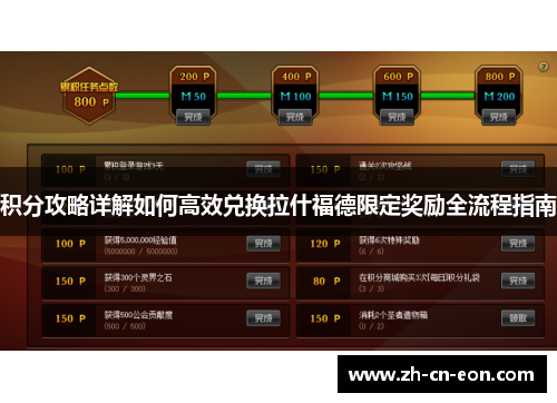 积分攻略详解如何高效兑换拉什福德限定奖励全流程指南